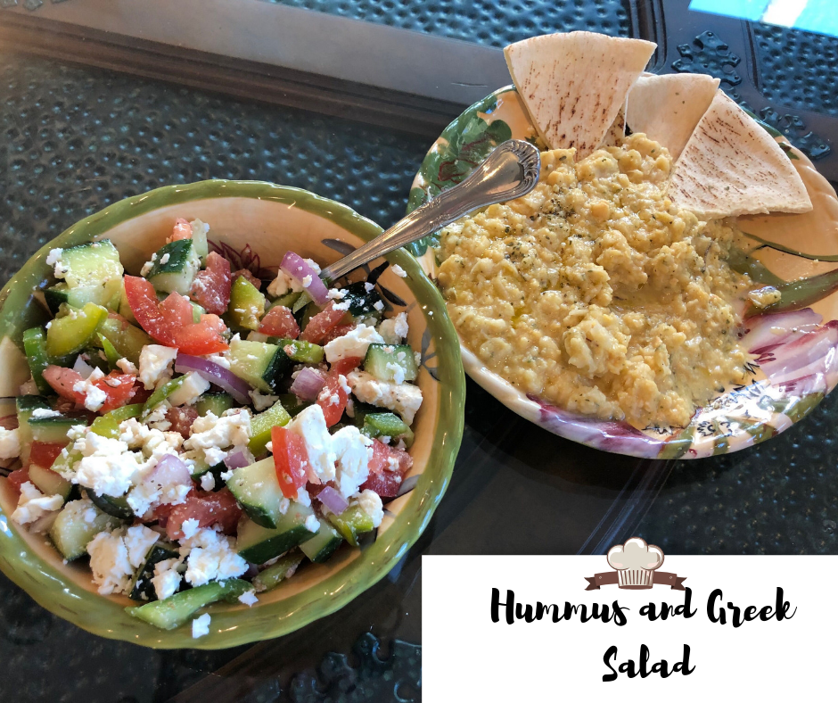 Hummus and Greek Salad